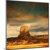 Devil's Tower at Dusk-null-Mounted Art Print