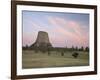 Devil's Tower at Sunset, Devil's Tower National Monument, Wyoming-James Hager-Framed Photographic Print