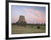 Devil's Tower at Sunset, Devil's Tower National Monument, Wyoming-James Hager-Framed Photographic Print