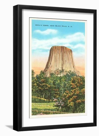 Devil's Tower, Black Hills, South Dakota-null-Framed Art Print