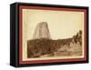 Devil's Tower. Devil's Tower or Bear Lodge. (Mato [I.E. Mateo] Tepee of the Indians)-null-Framed Stretched Canvas