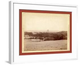 Devil's Tower. from Little Missouri Buttes 4 Miles Distant-John C. H. Grabill-Framed Giclee Print