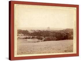 Devil's Tower. from Little Missouri Buttes 4 Miles Distant-John C. H. Grabill-Stretched Canvas