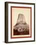 Devil's Tower. from W[Est] Side Showing Millions of Tons of Fallen Rock. Tower 800 Feet High from i-John C. H. Grabill-Framed Giclee Print