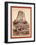 Devil's Tower. from West Side Showing Millions of Tons of Fallen Rock. Tower 800 Feet High from its-John C. H. Grabill-Framed Giclee Print