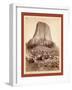 Devil's Tower. from West Side Showing Millions of Tons of Fallen Rock. Tower 800 Feet High from its-John C. H. Grabill-Framed Giclee Print