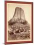 Devil's Tower. from West Side Showing Millions of Tons of Fallen Rock. Tower 800 Feet High from its-John C. H. Grabill-Mounted Giclee Print