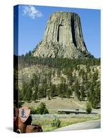 Devil's Tower National Monument, Wyoming, USA-Ethel Davies-Stretched Canvas