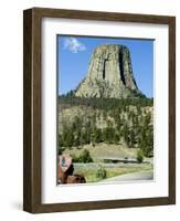 Devil's Tower National Monument, Wyoming, USA-Ethel Davies-Framed Photographic Print