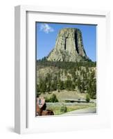 Devil's Tower National Monument, Wyoming, USA-Ethel Davies-Framed Photographic Print