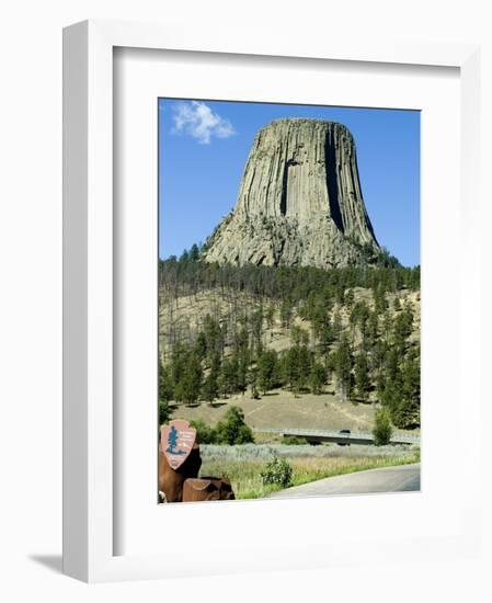 Devil's Tower National Monument, Wyoming, USA-Ethel Davies-Framed Photographic Print