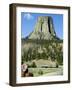 Devil's Tower National Monument, Wyoming, USA-Ethel Davies-Framed Photographic Print