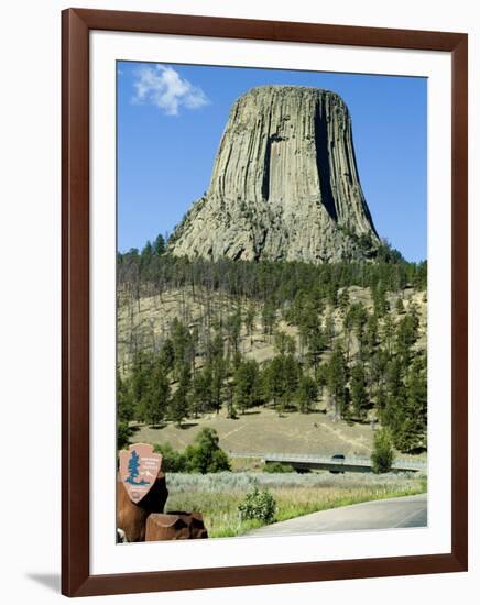 Devil's Tower National Monument, Wyoming, USA-Ethel Davies-Framed Photographic Print