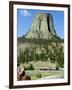 Devil's Tower National Monument, Wyoming, USA-Ethel Davies-Framed Photographic Print