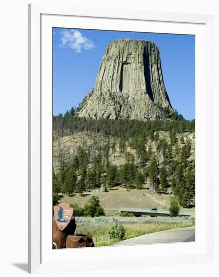 Devil's Tower National Monument, Wyoming, USA-Ethel Davies-Framed Photographic Print