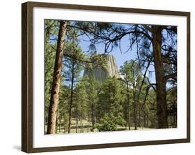 Devil's Tower National Monument, Wyoming, USA-Ethel Davies-Framed Photographic Print