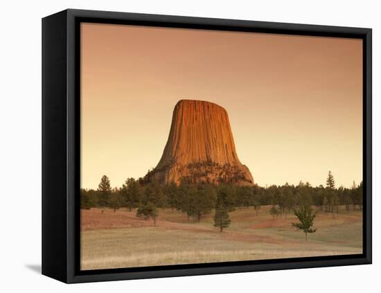 Devil's Tower National Monument, Wyoming, USA-Michele Falzone-Framed Stretched Canvas