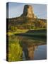 Devil's Tower National Monument, Wyoming, Usa-Larry Ditto-Stretched Canvas