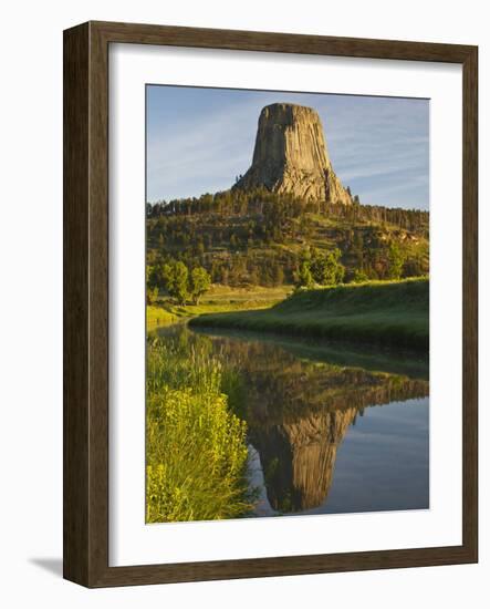 Devil's Tower National Monument, Wyoming, Usa-Larry Ditto-Framed Photographic Print