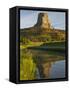 Devil's Tower National Monument, Wyoming, Usa-Larry Ditto-Framed Stretched Canvas