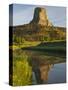 Devil's Tower National Monument, Wyoming, Usa-Larry Ditto-Stretched Canvas