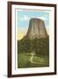 Devil's Tower, Sundance, Wyoming-null-Framed Art Print