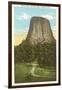 Devil's Tower, Sundance, Wyoming-null-Framed Art Print