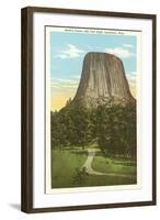 Devil's Tower, Sundance, Wyoming-null-Framed Art Print