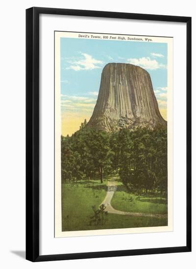 Devil's Tower, Sundance, Wyoming-null-Framed Art Print