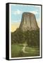 Devil's Tower, Sundance, Wyoming-null-Framed Stretched Canvas