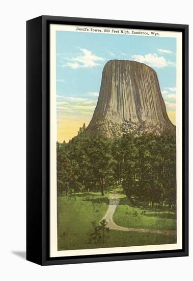 Devil's Tower, Sundance, Wyoming-null-Framed Stretched Canvas