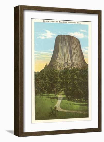 Devil's Tower, Sundance, Wyoming-null-Framed Art Print