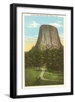 Devil's Tower, Sundance, Wyoming-null-Framed Art Print