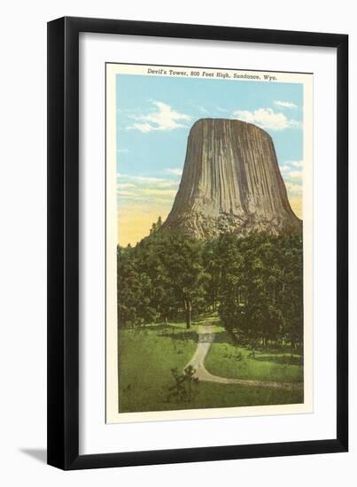 Devil's Tower, Sundance, Wyoming-null-Framed Art Print