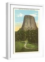 Devil's Tower, Sundance, Wyoming-null-Framed Art Print