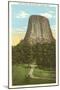 Devil's Tower, Sundance, Wyoming-null-Mounted Art Print