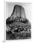 Devil's Tower, Wyoming-John C.H. Grabill-Framed Photographic Print