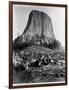 Devil's Tower, Wyoming-John C.H. Grabill-Framed Photographic Print