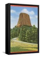 Devil's Tower, Wyoming-null-Framed Stretched Canvas