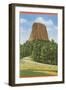 Devil's Tower, Wyoming-null-Framed Art Print