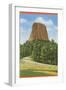 Devil's Tower, Wyoming-null-Framed Art Print