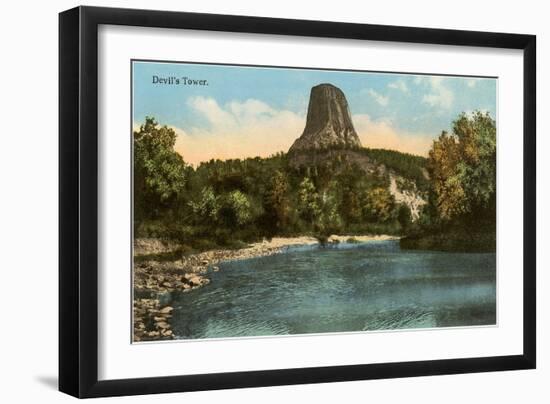 Devil's Tower, Wyoming-null-Framed Art Print