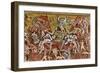 Devil with Goyesque Scene from Hell-null-Framed Art Print