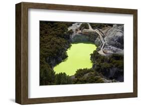 Devils Bath, Waiotapu Thermal Reserve, near Rotorua, North Island, New Zealand-David Wall-Framed Photographic Print