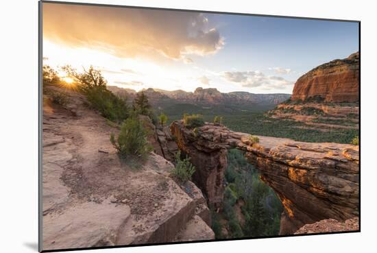 Devils Bridge, Sedona, Arizona, USA-Jordan Banks-Mounted Photographic Print