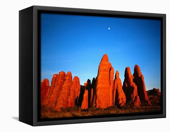 Devils Garden in Arches National Park-Robert Glusic-Framed Stretched Canvas