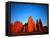 Devils Garden in Arches National Park-Robert Glusic-Framed Stretched Canvas