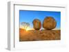 Devils Marbles, the Eggs of mythical Rainbow Serpent, at Karlu Karlu Conservation Reserve-Alberto Mazza-Framed Photographic Print