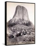 Devils Tower, 1890-Science Source-Framed Stretched Canvas