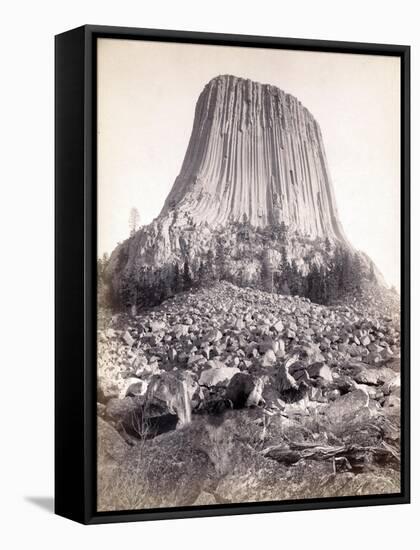 Devils Tower, 1890-Science Source-Framed Stretched Canvas